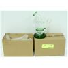 Image 1 : 2PK SMALL GREEN GLASS BONGS *MUST BE 18+ TO BID*