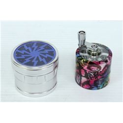 SMALL BAG OF HERB GRINDERS AND DIGITAL SCALE