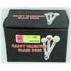 Image 1 : BOX OF 22  HAPPY VALENTINE GLASS ROSES