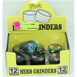 7PK  OF ASSORTED SMALL METAL GRINDERS
