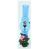 Image 1 : ACRYLIC POT LEAF BONG; BLUE *MUST BE 18+ TO BID*