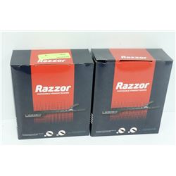 2PK RAZZOR DISPOSABLE STRAIGHT BLADE RAZORS
