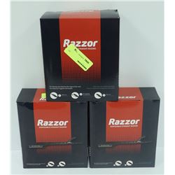 3PK RAZZOR DISPOSABLE STRAIGHT BLADE RAZORS