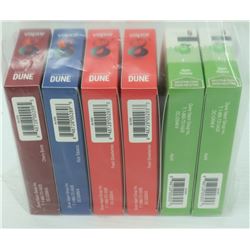 LOT OF 6- 6PK 10ML ASSORTED FLAVORED VAPOR 8