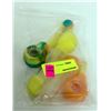 Image 1 : 3PK OF ASSORTED COLORED SILICONE & GLASS PIPES