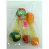 Image 1 : 3PK OF ASSORTED COLORED SILICONE & GLASS PIPES