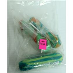 3PK OF ASSORTED COLORED SILLY FACE SILICONE &