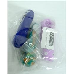 3PK OF ASSORTED COLORED SILLY FACE SILICONE &