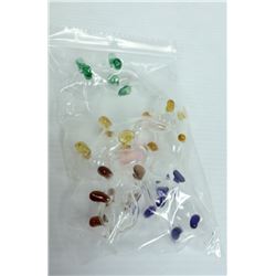 BAG OF 5 ASSORTED GLASS ELEPHANT PIPES.