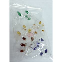 BAG OF 5 ASSORTED GLASS ELEPHANT PIPES.