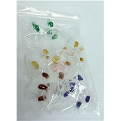 BAG OF 5 ASSORTED GLASS ELEPHANT PIPES.