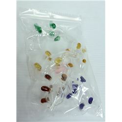 BAG OF 5 ASSORTED GLASS ELEPHANT PIPES.