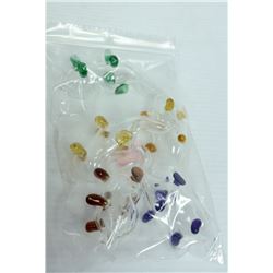 BAG OF 5 ASSORTED GLASS ELEPHANT PIPES.