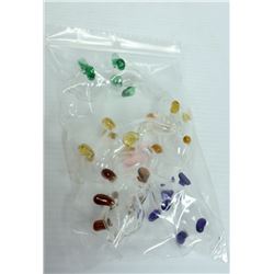 BAG OF 5 ASSORTED GLASS ELEPHANT PIPES.