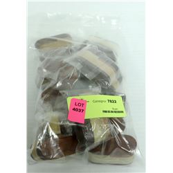 BAG OF 12 TWO TONED WOODEN PIPES