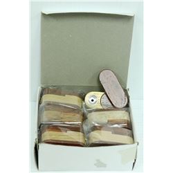 12PK OF TWO TONED WOODEN PIPES