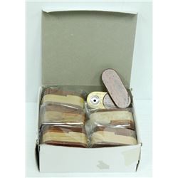 12PK OF TWO TONED WOODEN PIPES