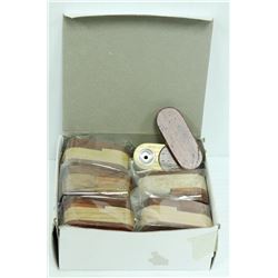 12PK OF TWO TONED WOODEN PIPES