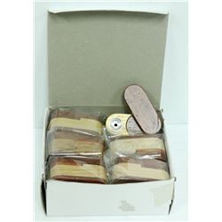 12PK OF TWO TONED WOODEN PIPES