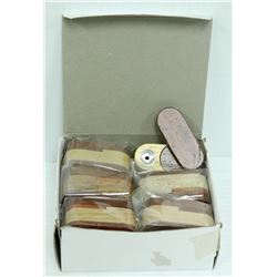 12PK OF TWO TONED WOODEN PIPES