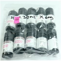 10PK OF 30ML PINKY FLAVORED 6MG VAPE JUICE