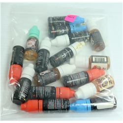 16PK OF 10ML ASSORTED MG & FLAVORED VAPE JUICE