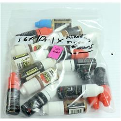 16PK OF 10ML ASSORTED MG & FLAVORED VAPE JUICE