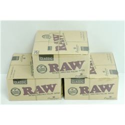 BUNDLE OF 3- 24PK RAW CLASSIC NATURAL  UNREFINED