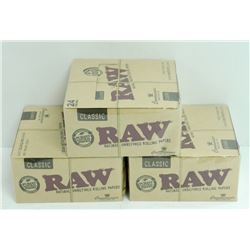 BUNDLE OF 3- 24PK RAW CLASSIC NATURAL  UNREFINED