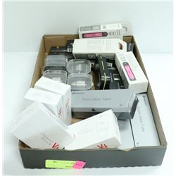 LARGE FLAT OF ASSORTED E-CIGARETTE ACCESSORIES