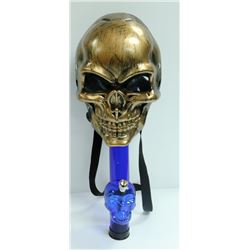 SKULL GAS MASK STYLE BONG (2PCS); BLUE