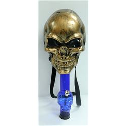 SKULL GAS MASK STYLE BONG (2PCS); BLUE