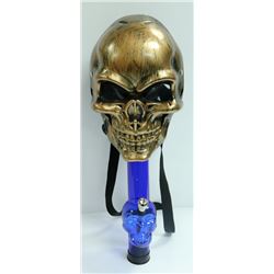 SKULL GAS MASK STYLE BONG (2PCS); BLUE