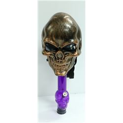 SKULL GAS MASK STYLE BONG (2PCS); PURPLE