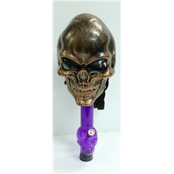SKULL GAS MASK STYLE BONG (2PCS); PURPLE