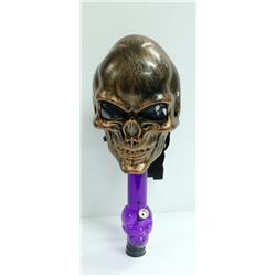 SKULL GAS MASK STYLE BONG (2PCS); PURPLE