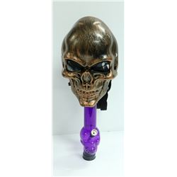 SKULL GAS MASK STYLE BONG (2PCS); PURPLE