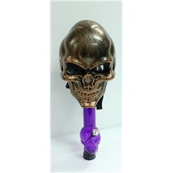 SKULL GAS MASK STYLE BONG (2PCS); PURPLE