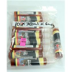 10PK OF 30ML 6MG PEACH CHEESECAKE FLAVORED