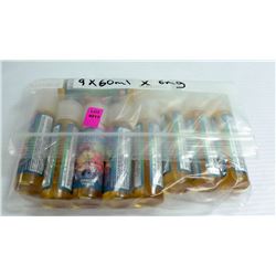 9PK OF 60ML 6MG PAPPLE BERRY FLAVORED