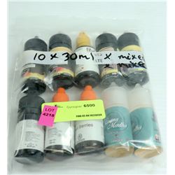 10PK OF 30ML ASSORTED MG & FLAVORED