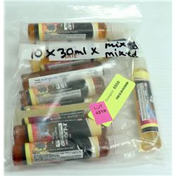 10PK OF 30ML ASSORTED MG & FLAVORED