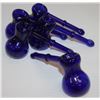 Image 1 : 5PK OF BLUE GLASS PIPES *MUST BE 18+ TO BID*