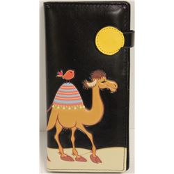 NEW SHAGWEAR WOMENS WALLET; BLACK/ CAMEL