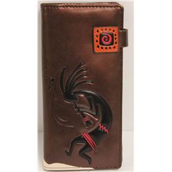 NEW SHAGWEAR WOMENS WALLET; BROWN/ HOODOO MAN