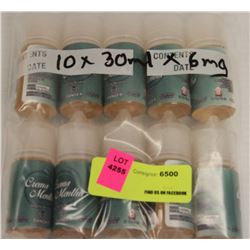 10PK OF 30ML 6MG CREMA MENTHA FLAVORED VAPE JUICE