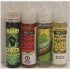 Image 1 : 4PK OF 60ML 0MG ASSORTED FLAVORED VAPE JUICE