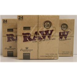BUNDLE OF 3- 24PK RAW CLASSIC NATURAL  UNREFINED