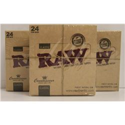 BUNDLE OF 3- 24PK RAW CLASSIC NATURAL  UNREFINED