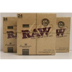 BUNDLE OF 3- 24PK RAW CLASSIC NATURAL  UNREFINED